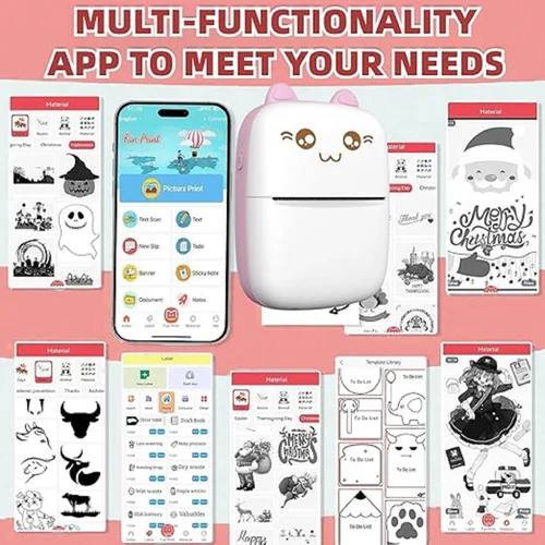 Portable Mini Printer Inkless 2 inch